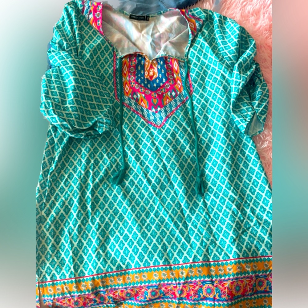 Silky boho dress